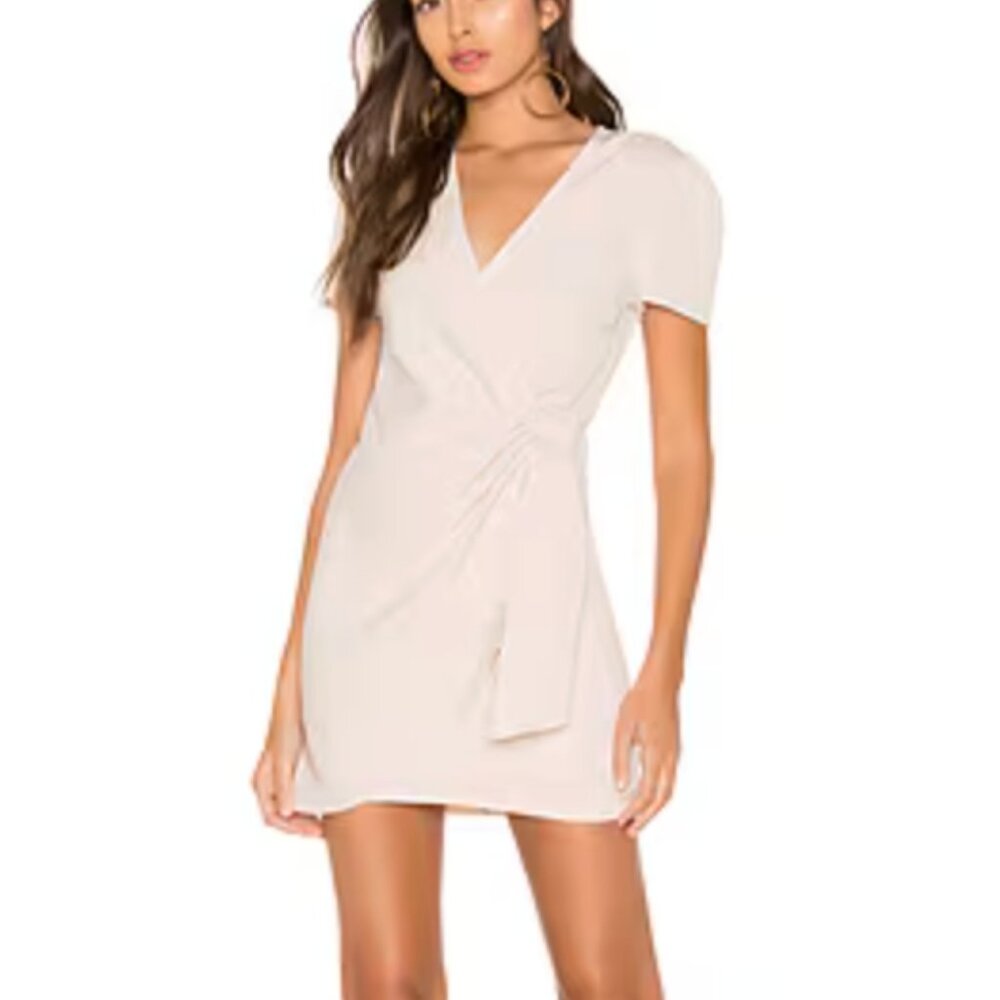 Superdown wrap-style mini dress in a size medium
